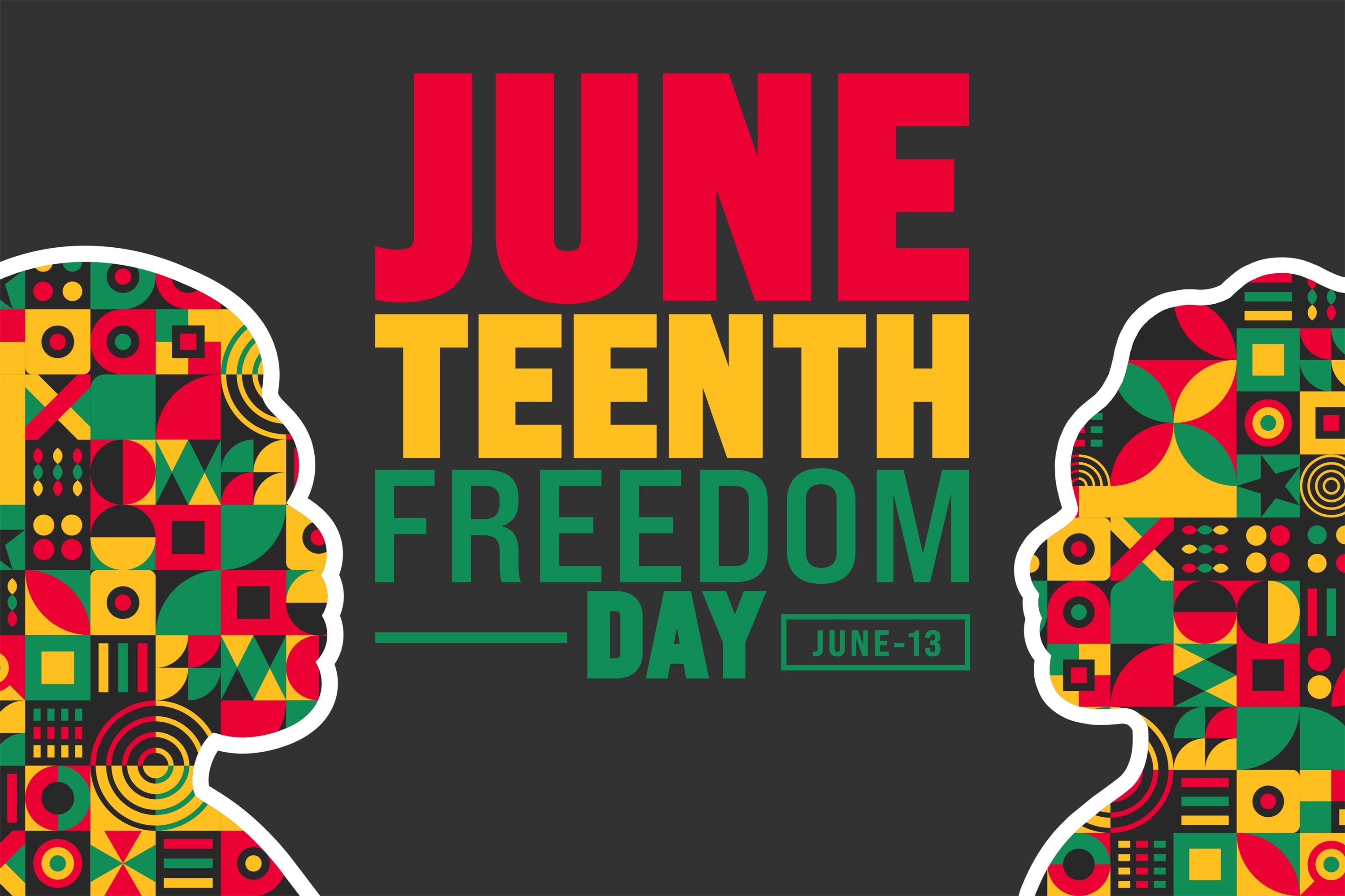 Juneteenth Backdrop Freedom Day Modern Silhouette Backdrop BRP5-24