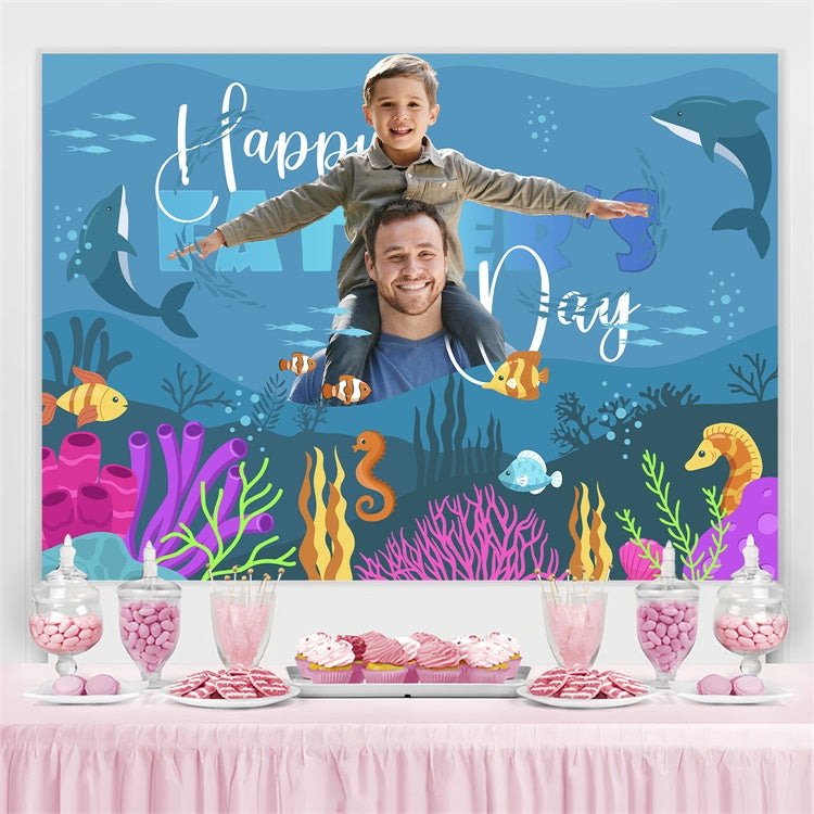 Fathers Day Photo Backdrop Ocean Journey Customized Backdrop BRP5-31