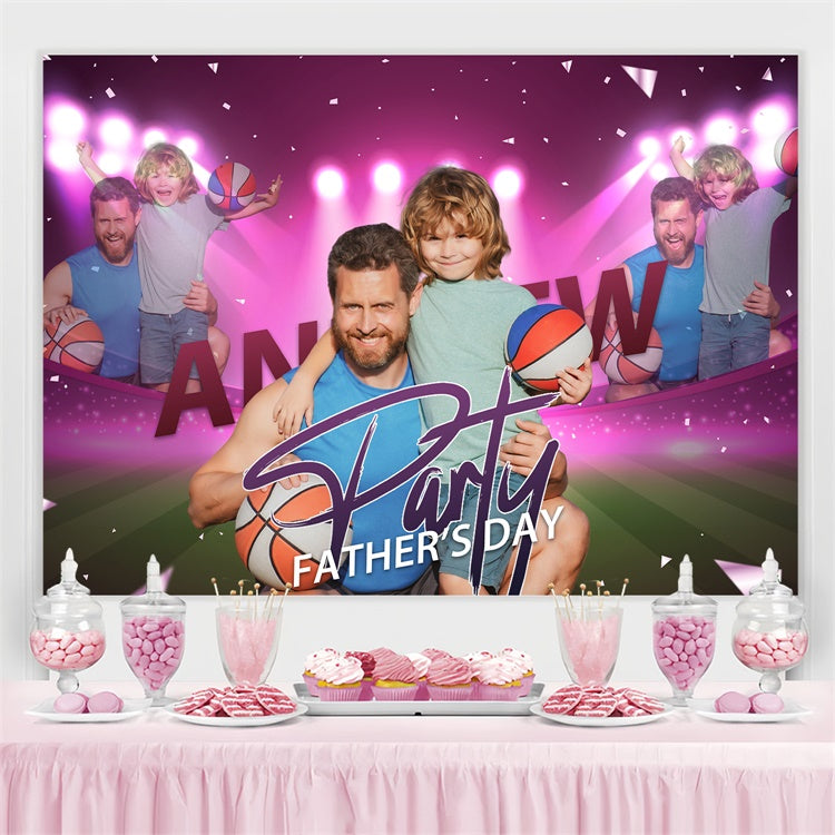 Father's Day Photo Backdrop Sports Moment Customized Backdrop BRP5-32