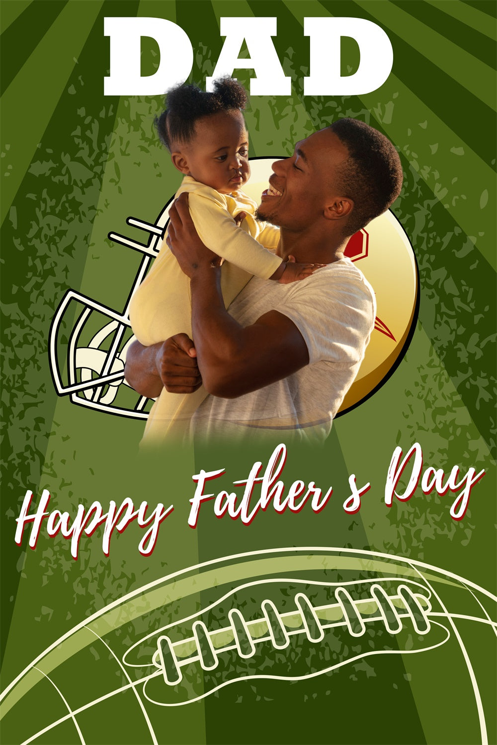 Fathers Day Backdrop Ideas American Football Custom Backdrop BRP5-33