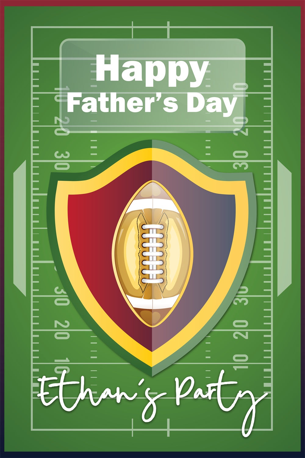 Backdrops For Father's Day Football Theme Customized Backdrop BRP5-34