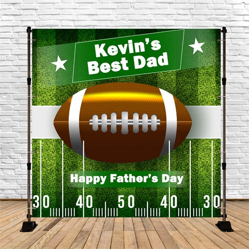 Father's Day Backdrop Grassy Field Football Customized Backdrop BRP5-36