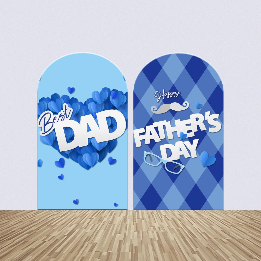 Fathers Day Backdrop Ideas Blue Heart Arch Backdrop Kit BRP5-61