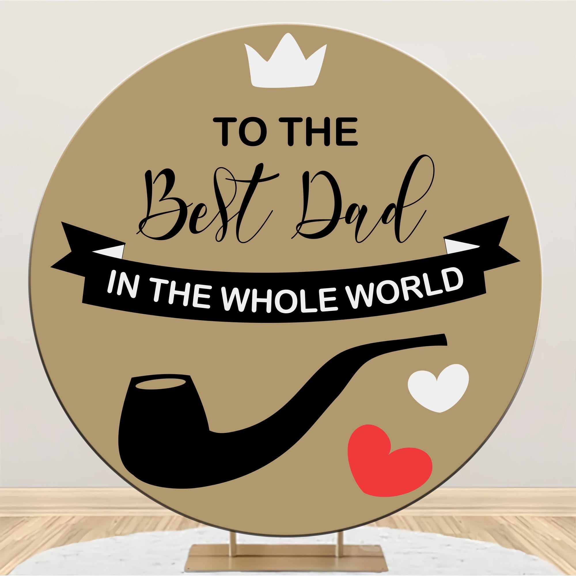 Fathers Day Photo Backdrop Classic Brown Pipe Backdrop BRP5-74