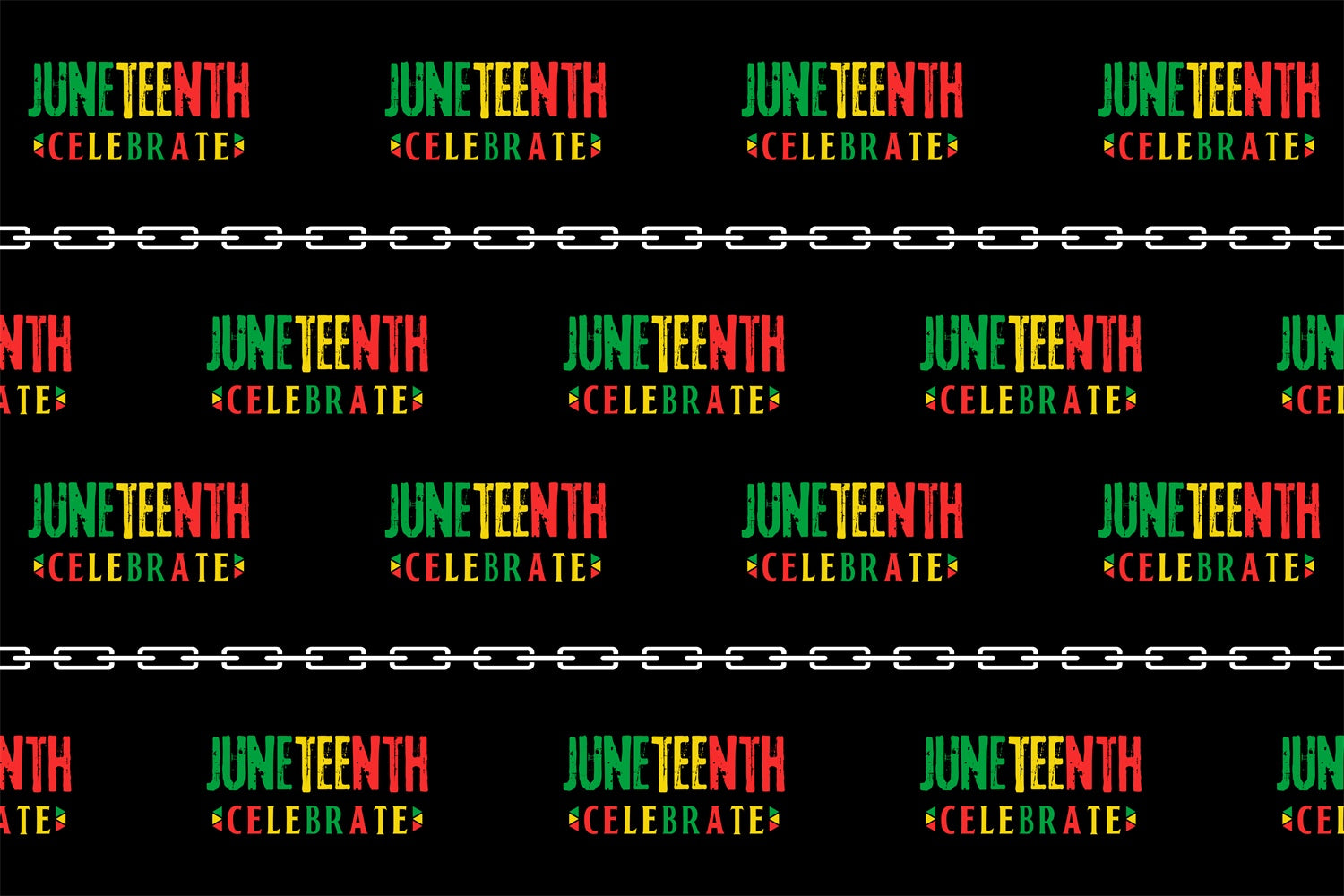 Juneteenth Backdrop Festive Freedom Typography Pattern Backdrop BRP5-8
