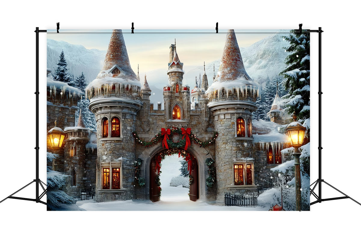 Christmas Backdrops Sale Festive Castle Archway Backdrop BRP57-118