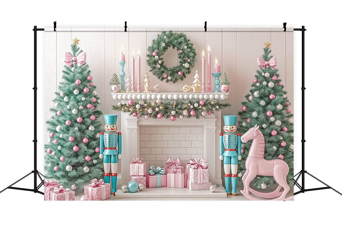 Christmas Backdrop Pastel Nutcracker Fantasy Backdrop BRP57-131