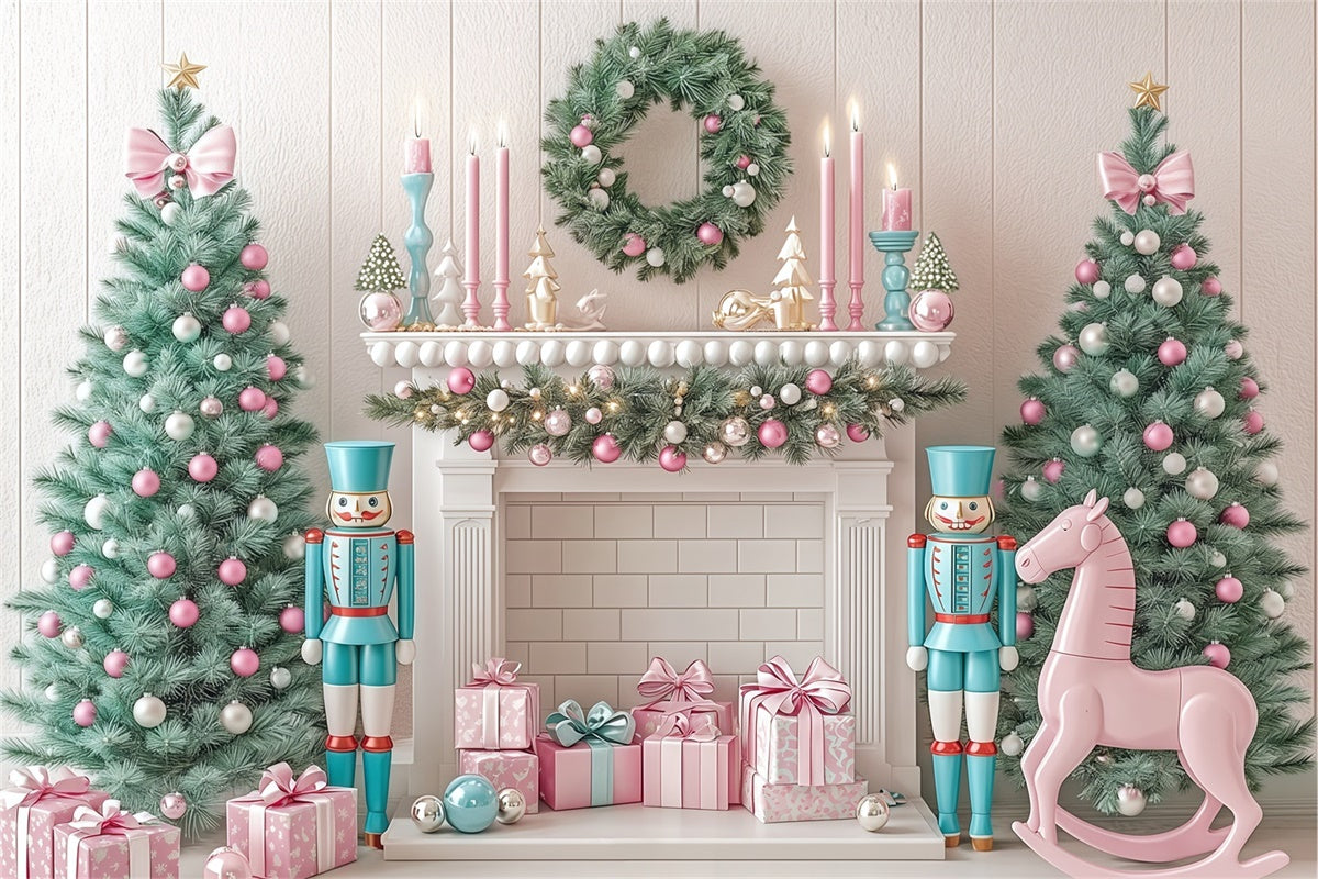 Christmas Backdrop Pastel Nutcracker Fantasy Backdrop BRP57-131
