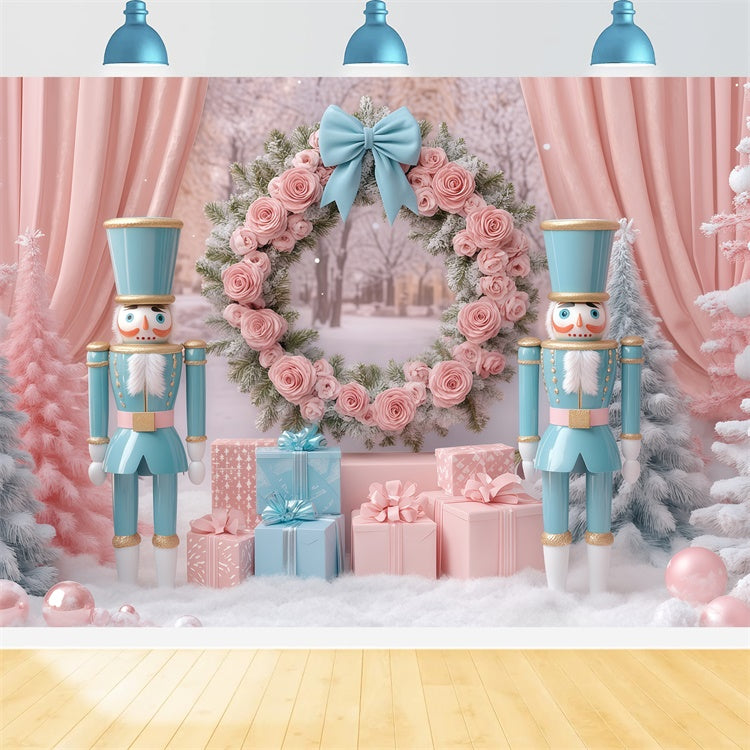Christmas Photo Backdrop Rosy Regal Wonderland Backdrop BRP57-141