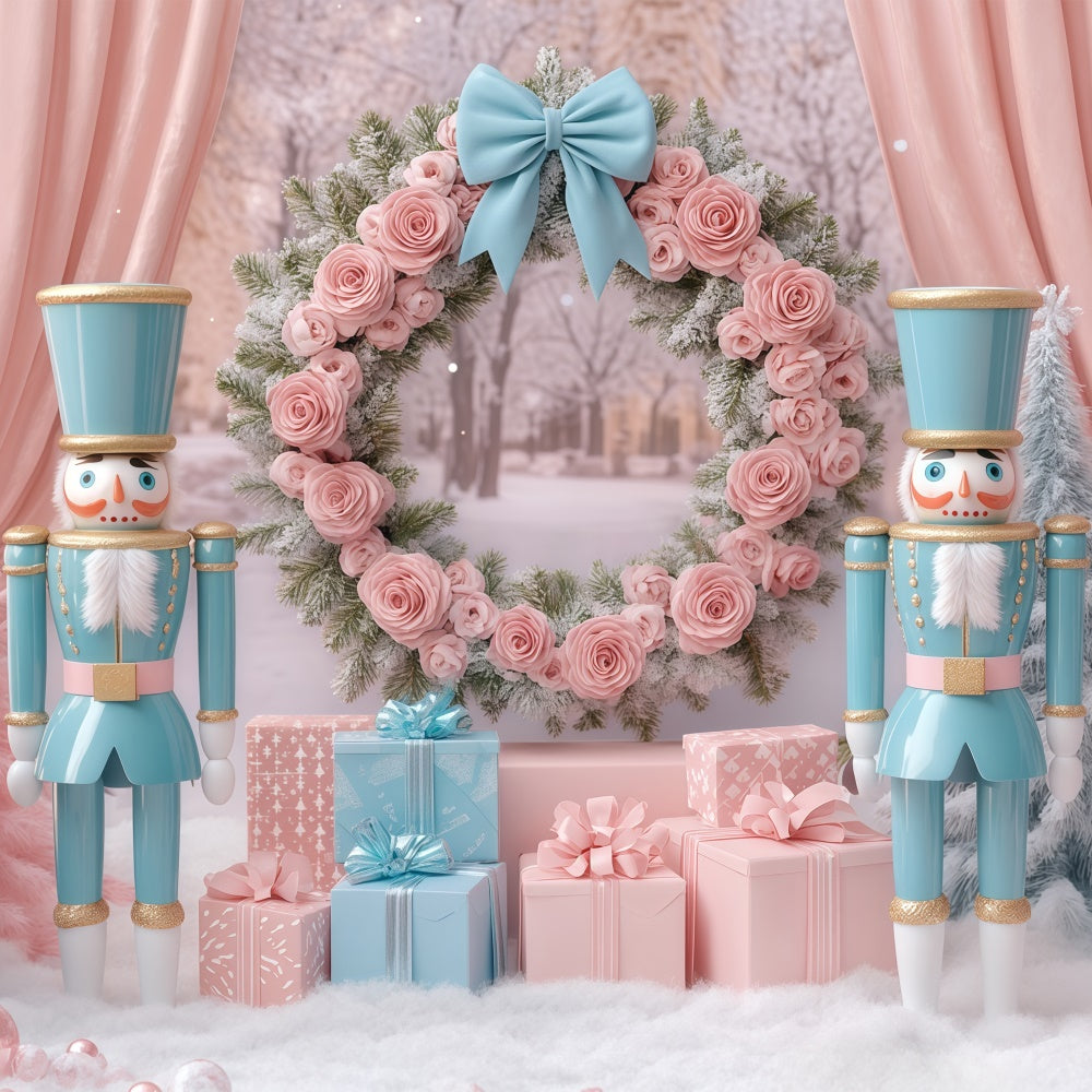 Christmas Photo Backdrop Rosy Regal Wonderland Backdrop BRP57-141