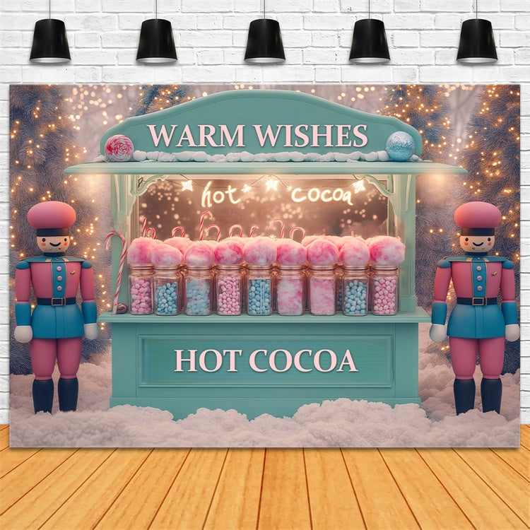 Christmas Backdrops For Photos Cozy Sweet Stand Backdrop BRP57-146