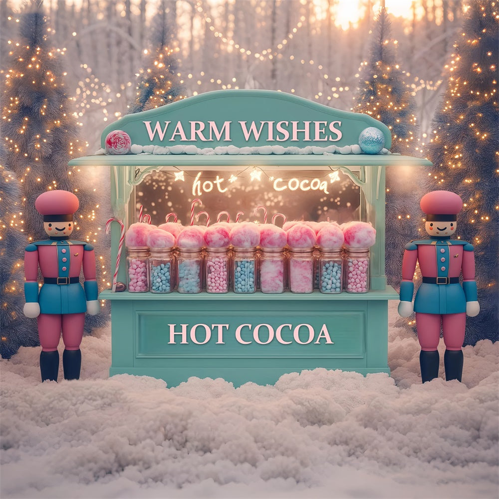 Christmas Backdrops For Photos Cozy Sweet Stand Backdrop BRP57-146