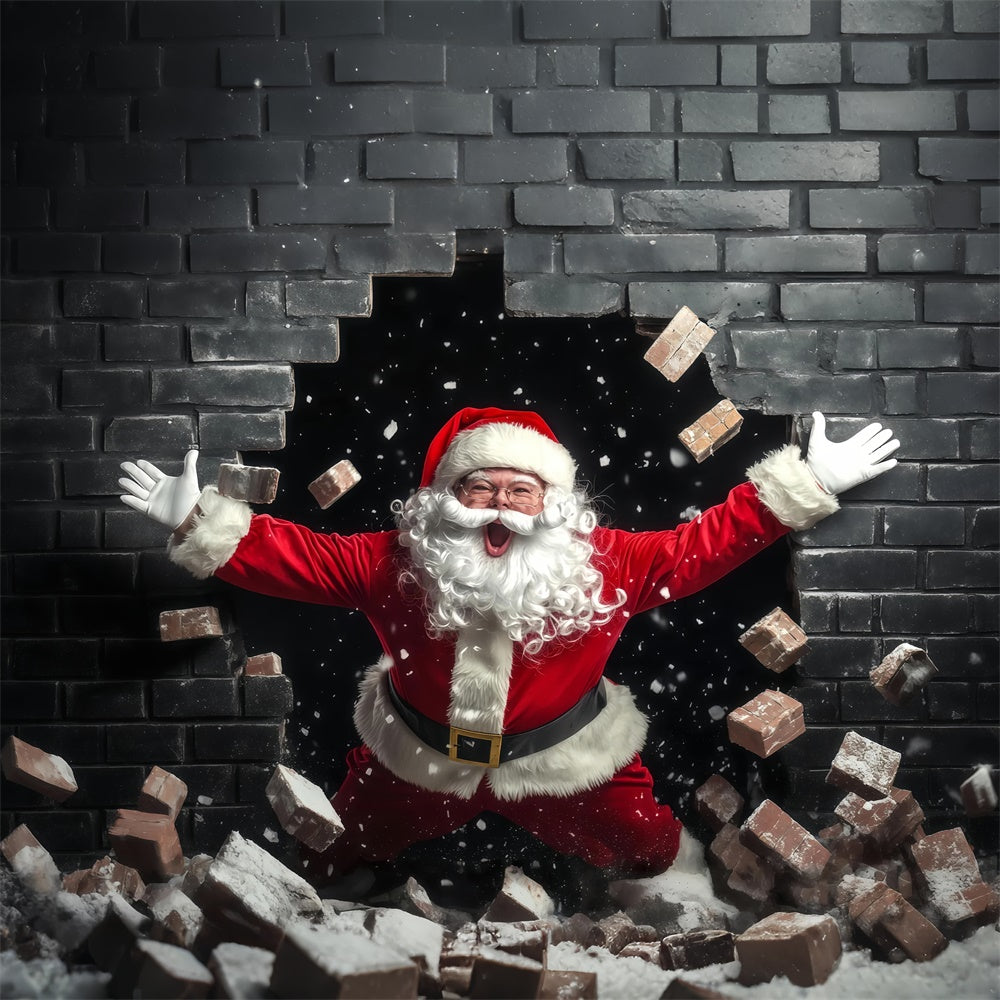 Christmas Backdrop Ideas Santa Surprise Entrance Backdrop BRP57-160