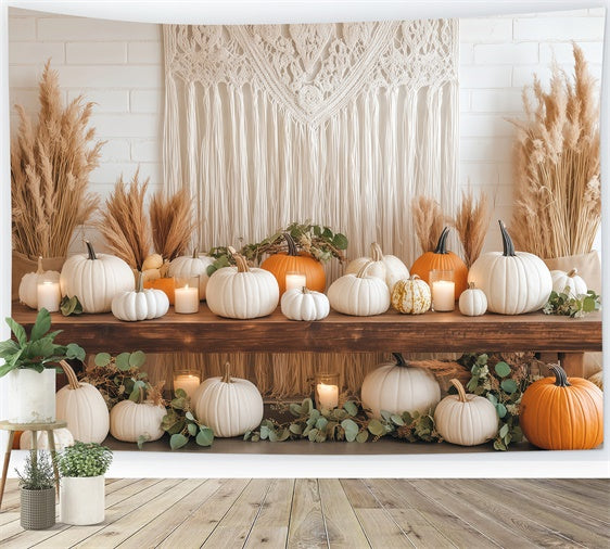 Bohemian Backdrop Macrame Harvest Display Fall Backdrop BRP57-197