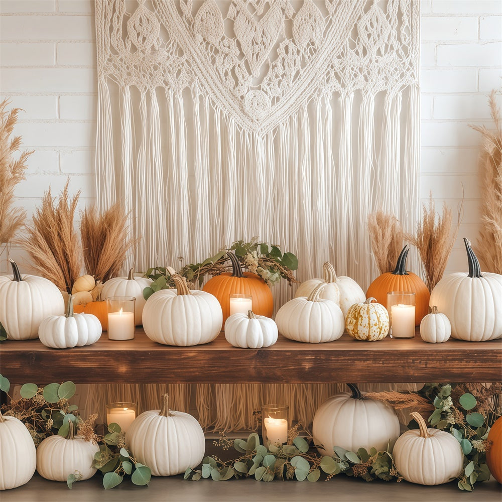 Bohemian Backdrop Macrame Harvest Display Fall Backdrop BRP57-197