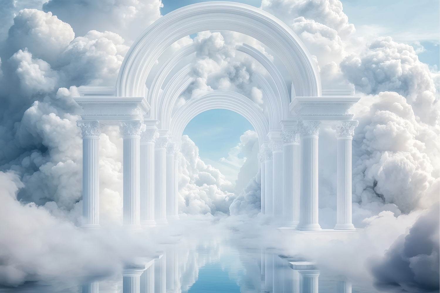 Clouds Backdrop Celestial Archway Palace Backdrop BRP57-216