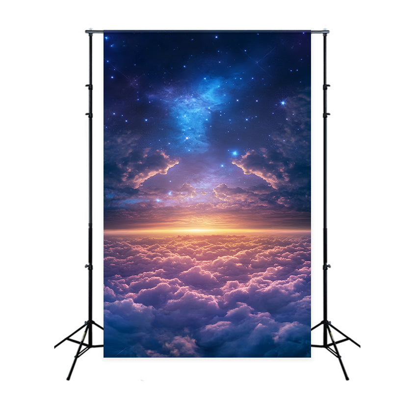 Cloudy Sky Backdrop Dream Horizon Sparkle Backdrop BRP57-233