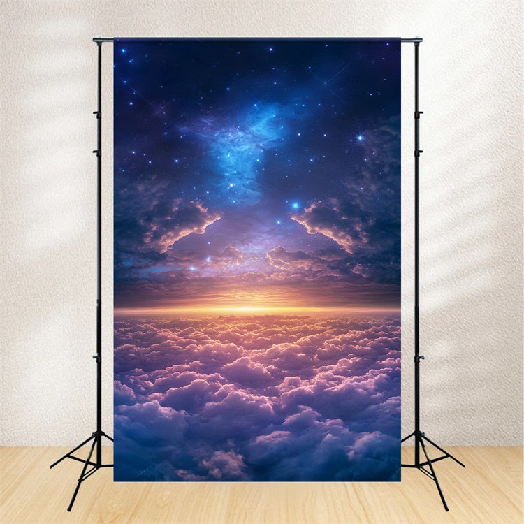 Cloudy Sky Backdrop Dream Horizon Sparkle Backdrop BRP57-233