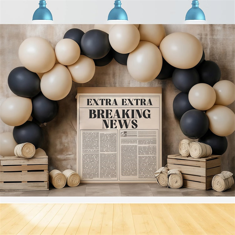 Kids Backdrop Modern Vintage Press Style Backdrop BRP57-239