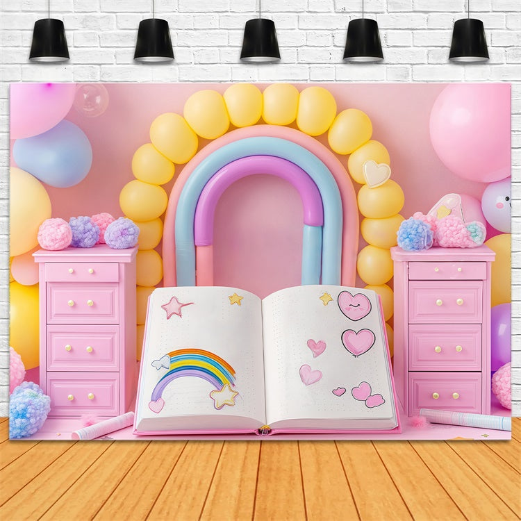 Newborn Backdrop Dreams Journal Balloon Backdrop BRP57-240