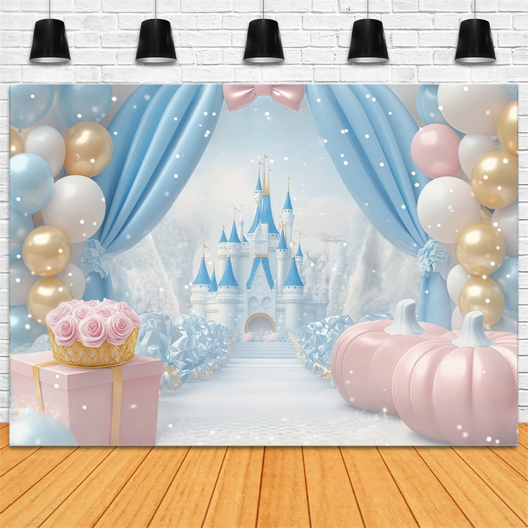 Newborn Photoshoot Backdrop Castle Balloon Dream Backdrop BRP57-244
