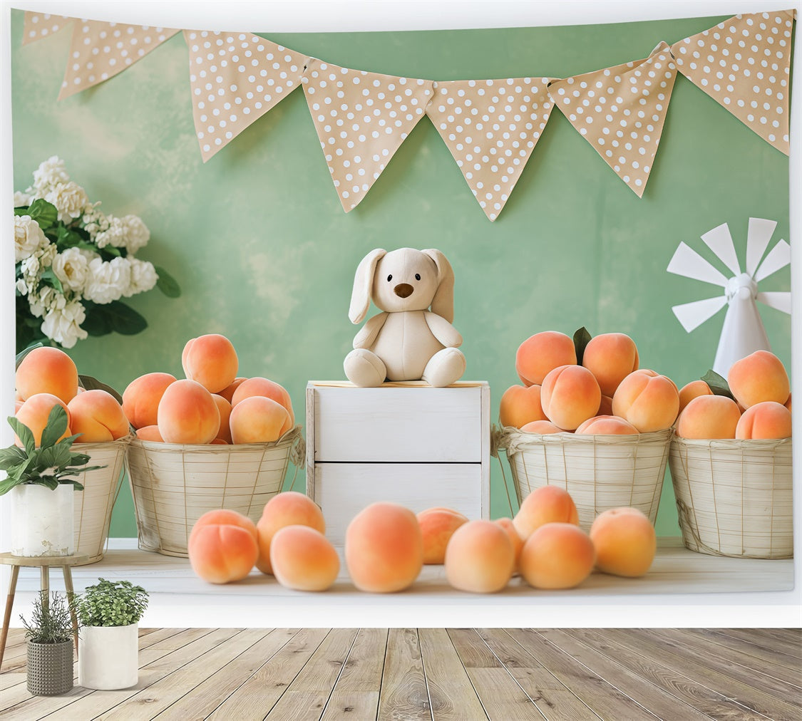 Cute Backdrop Fresh Fruit Plush Toy Children Backdrops BRP57-257