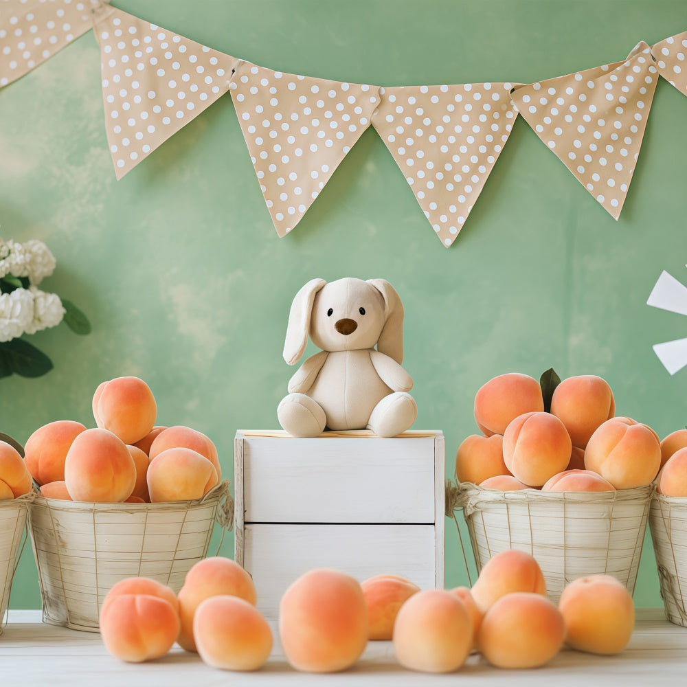 Cute Backdrop Fresh Fruit Plush Toy Children Backdrops BRP57-257