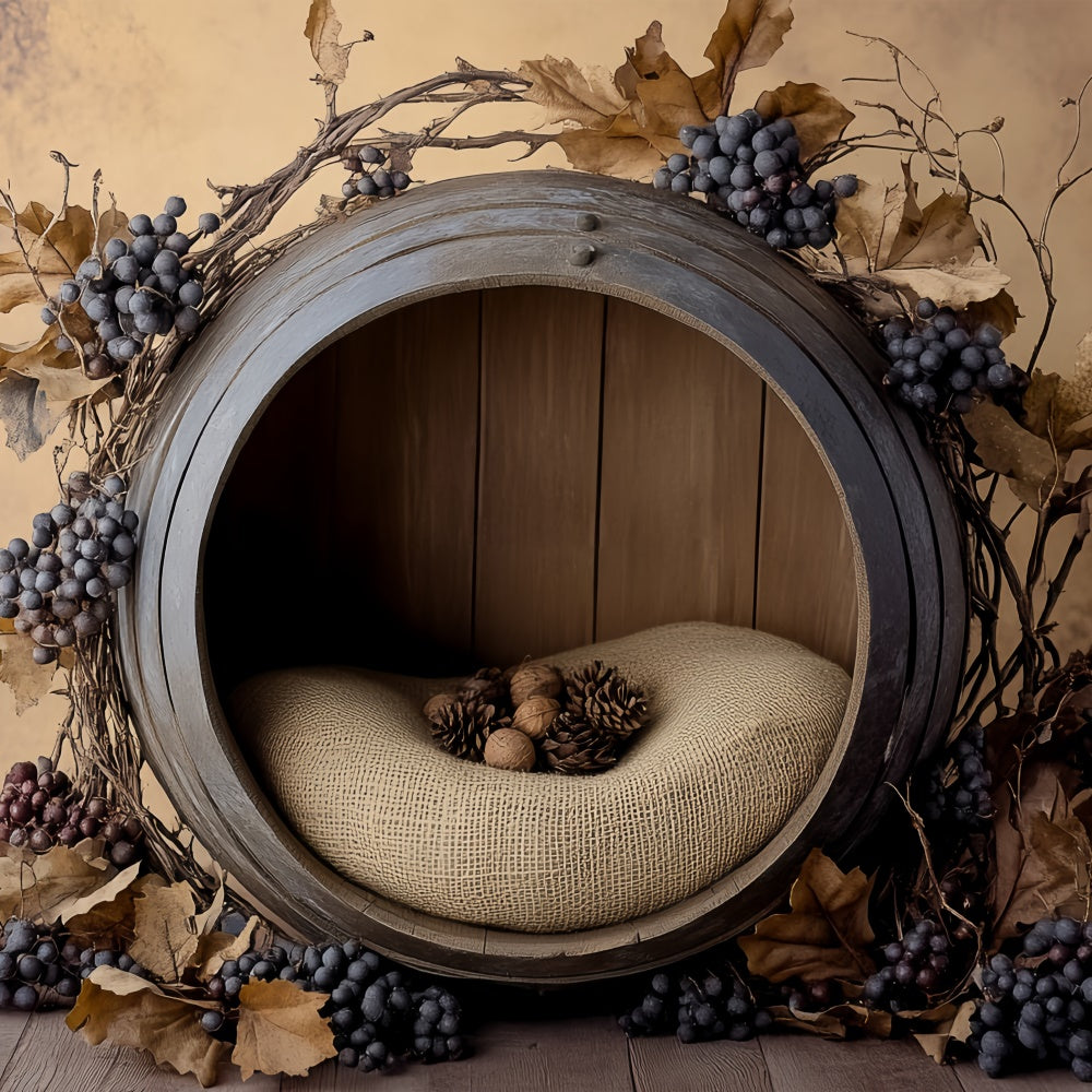 Newborn Photo Backdrop Vineyard Baby Cradle Backdrop BRP57-267