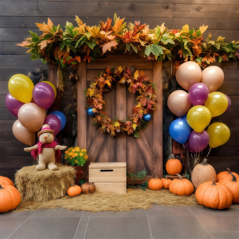 Children Backdrops Rustic Wreath Welcome Backdrop BRP57-269