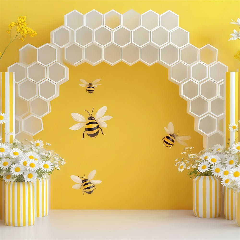 Newborn Backdrop Honeybee Garden Hive Cute Backdrop BRP57-278