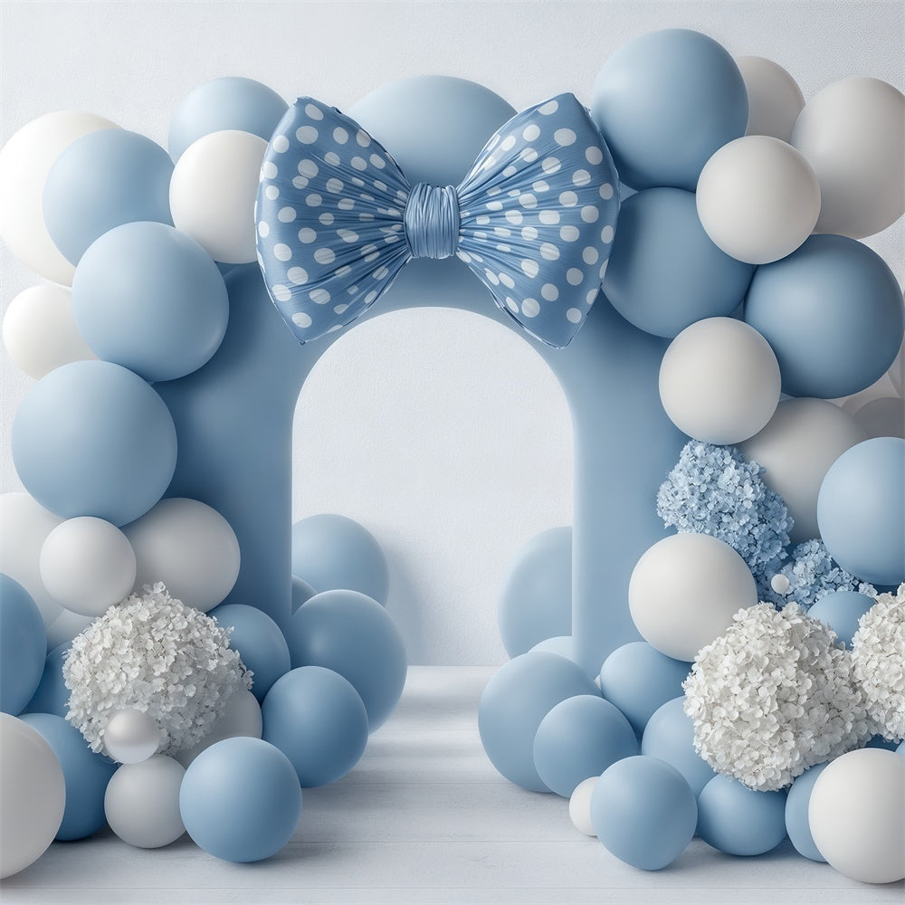 Newborn Photo Backdrop Soft Blue Welcome Backdrop BRP57-280