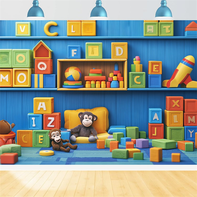 Newborn Backdrop Rainbow Letters Room Cute Backdrop BRP57-283