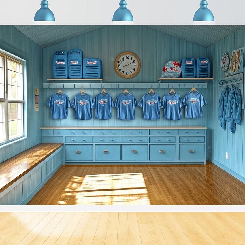 Sports Photo Backdrop Locker Room Ready Backdrop BRP57-294