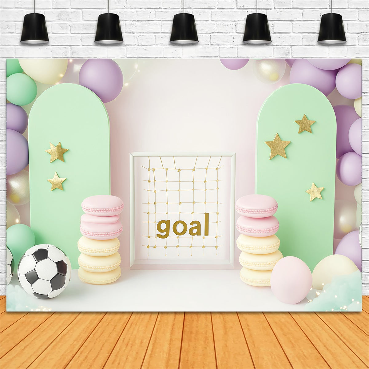 Sports Backdrops Sweet Goal Celebration Backdrop BRP57-303