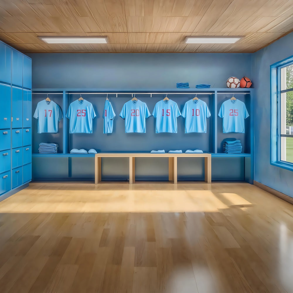 Sports Theme Backdrop Player Dressing Room Backdrop BRP57-312