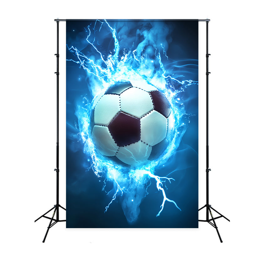 Soccer Photo Backdrop Thunder Goal Energy Backdrop BRP57-320