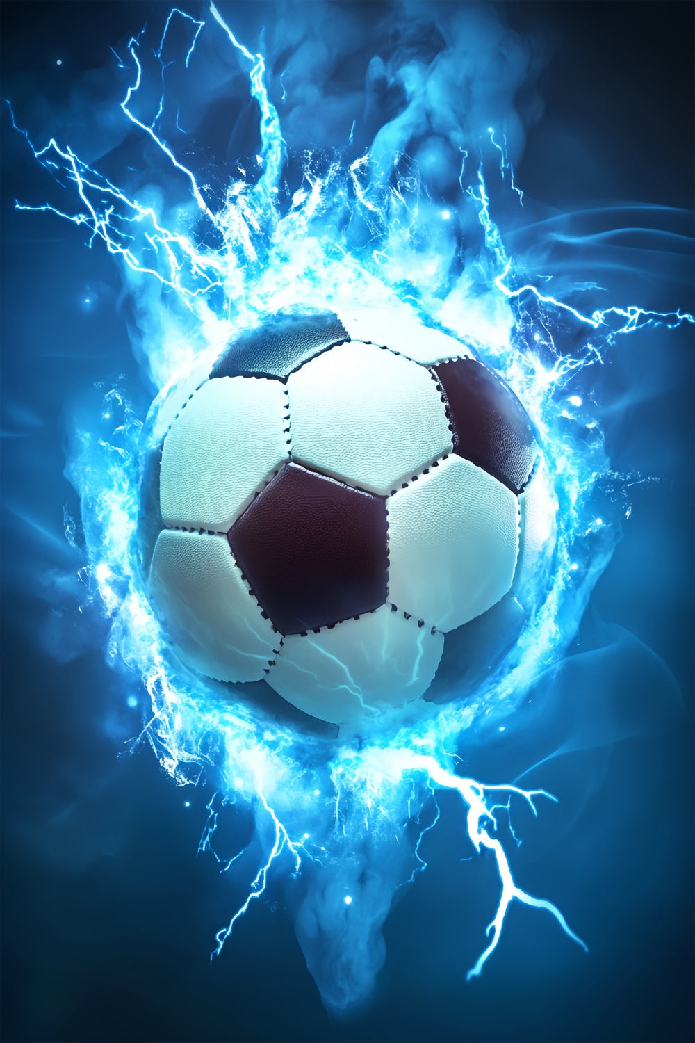 Soccer Photo Backdrop Thunder Goal Energy Backdrop BRP57-320