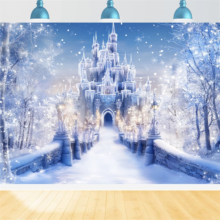 Winter Castle Backdrop Frost Castle Entrance Backdrop BRP57-366