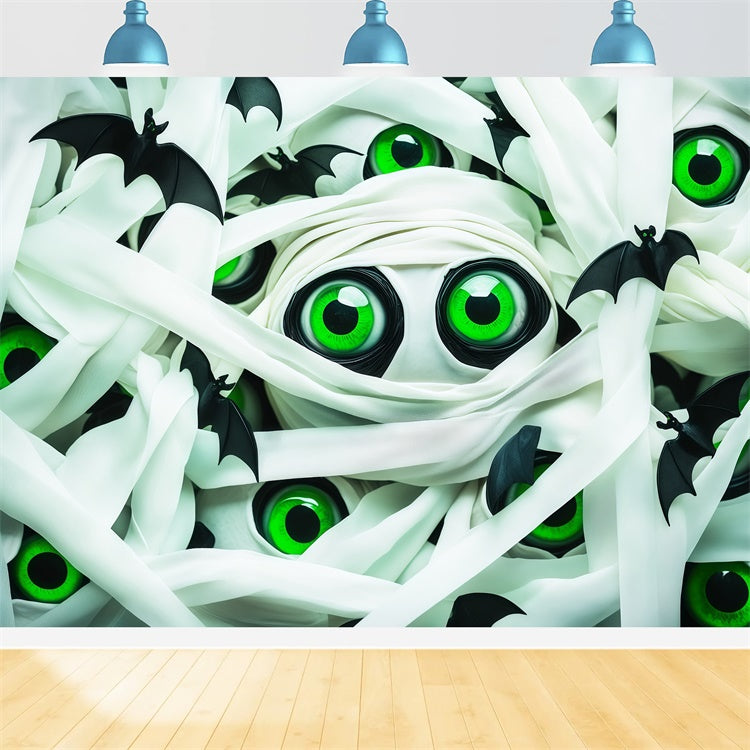 Spooky Halloween Backdrop Green Gaze Halloween Backdrop BRP57-81