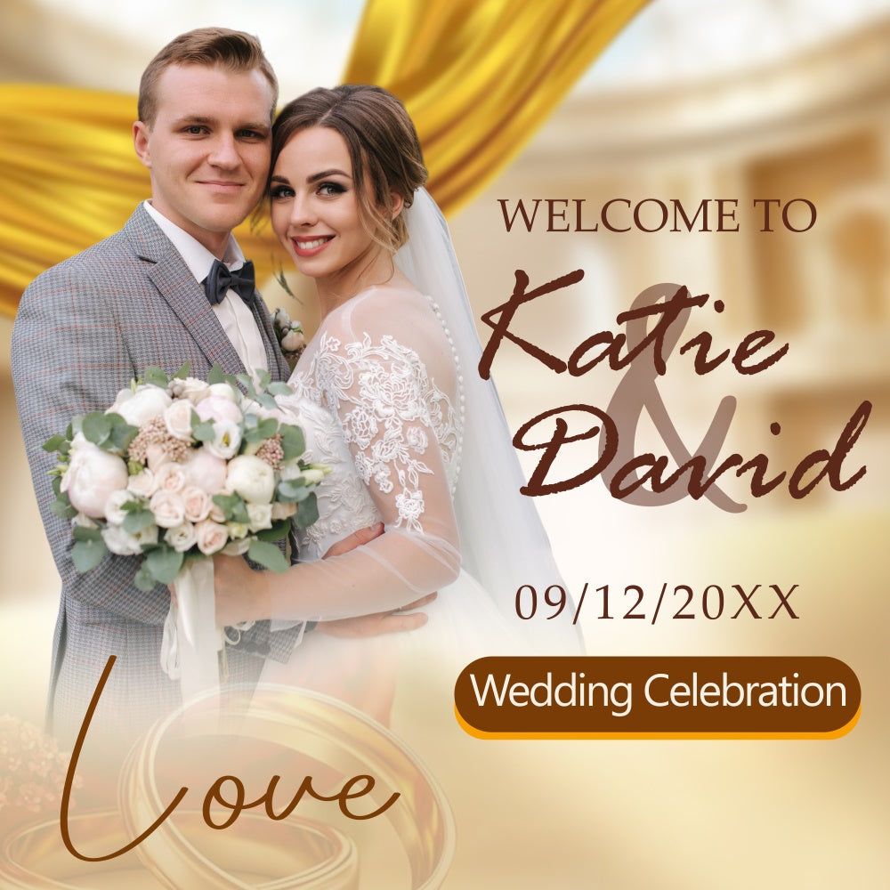 Elegant Wedding Backdrop Classic Wedding Dream Custom Backdrop BRP6-122