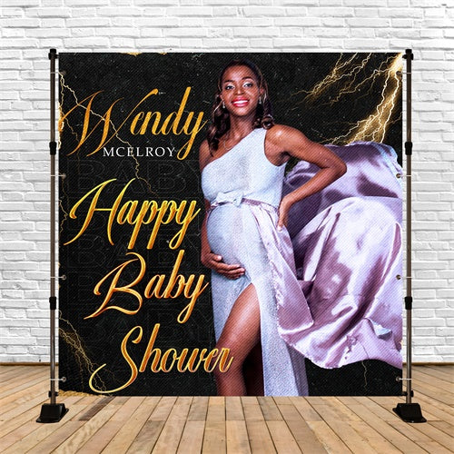 Baby Shower Backdrop Ideas Golden Thunder Customized Backdrop BRP6-227