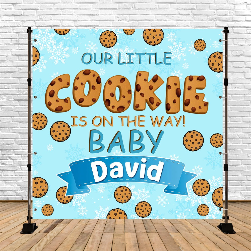 Baby Shower Photo Backdrop Sweet Cookie Customized Backdrop BRP6-23