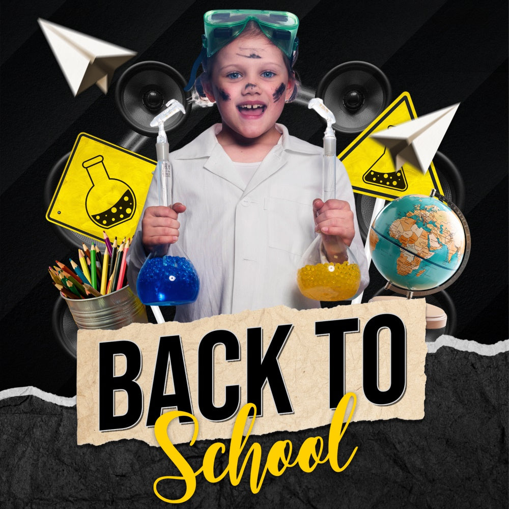 Back To School Backdrop Science Star Chemistry Customized Backdrop BRP6-35