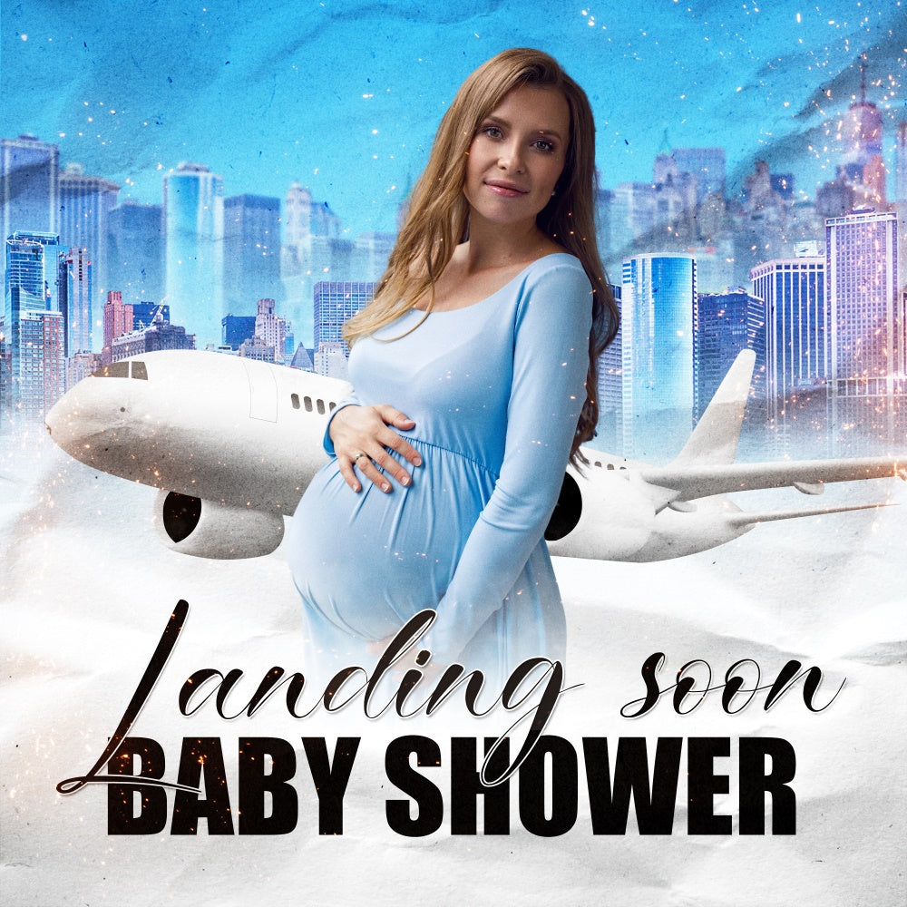 Backdrops For Baby Shower Cloud Journey Customized Backdrop BRP6-6