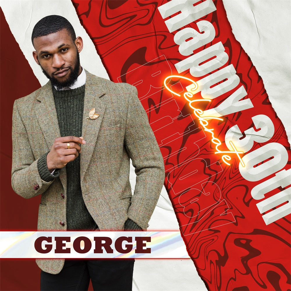 Birthday Backdrop Ideas Red Luxe 30th Birthday Custom Backdrop BRP6-61