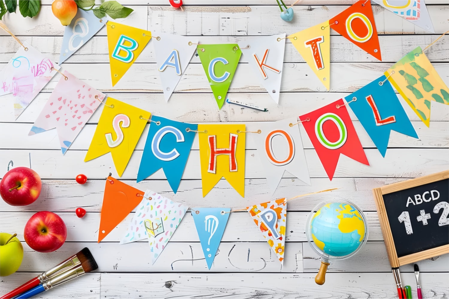 Back to School Teacher Pet Photography Backdrop BRP7-179