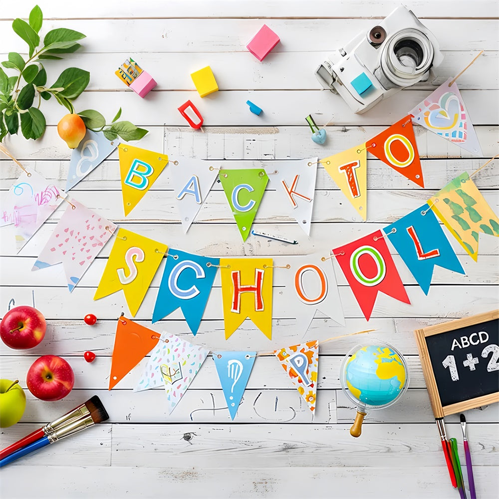 Back to School Teacher Pet Photography Backdrop BRP7-179