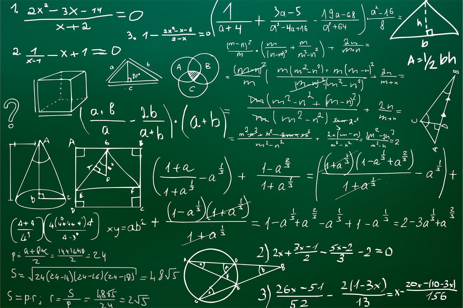 Back to School Educational Math Photography Backdrop BRP7-8