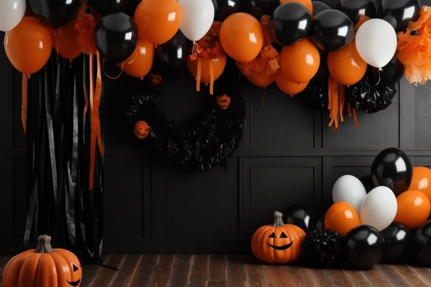 thumbnail interactive-video image 1 of 3pcs Trick Or Treat Banner Outdoor, Halloween Door... 1 of 12