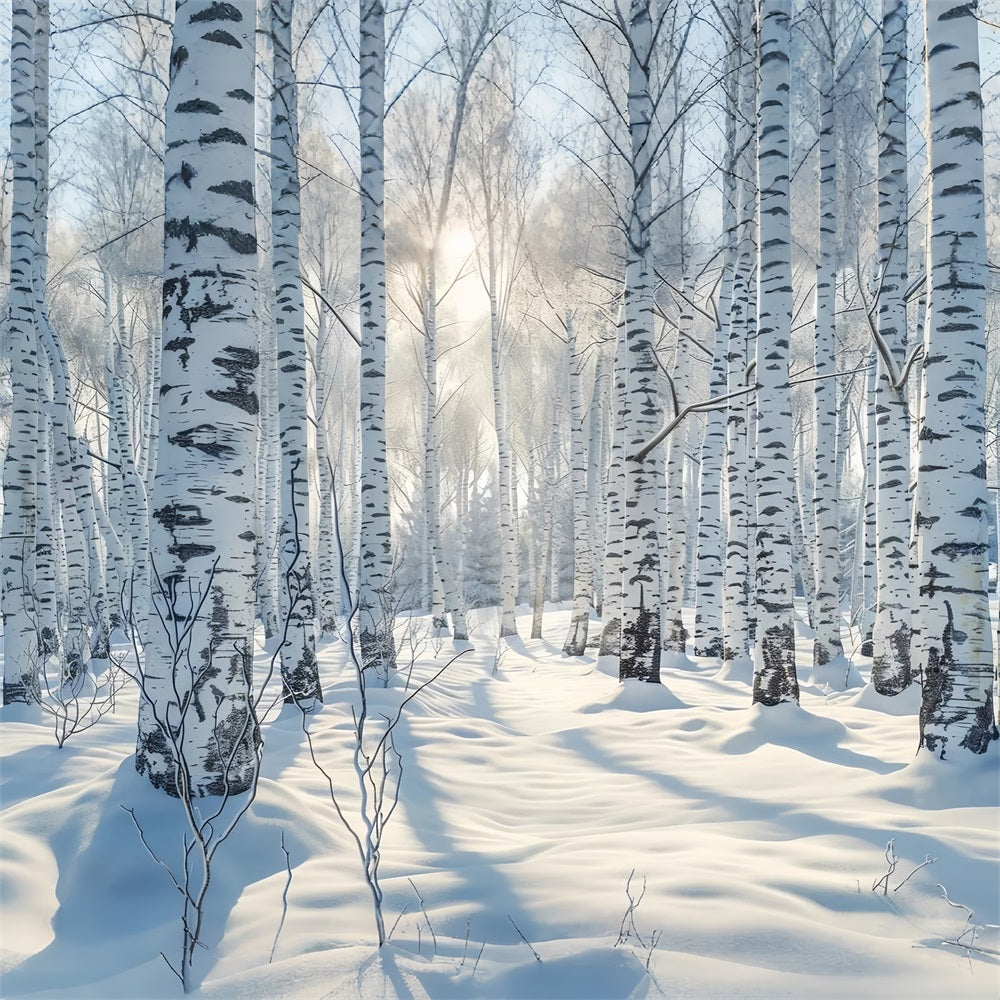 Winter Wonderland Forest Snow Landscape Backdrop BRP9-320